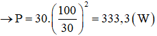 Tần số f = 1kHz = 1000Hz → ω = 2πf = 2000π rad/s.

Công suất tiêu thụ: 

Với 

Hệ số công suất: 