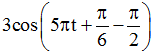 + Chu kỳ dao động: 

+ Chuyển về hàm số cos:

+ Vẽ vòng tròn lượng giác, t = 0 => x = 1,5 cm; v >0 => x đang tăng.

+ Với t = 1 (s): bán kính quay 2,5 vòng, đi qua các điểm có tọa độ x = +1 với số lần là 5.