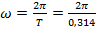 Phương pháp : Tìm T khi biết N , sau đó tính

Tìm biên độ A theo công thức A =

Cách giải: Ta có N =      => T =      =        = 0,314 (s)

    = 20 rad/s

Biên độ A =        =        = 4 cm

Tại thời điểm ban đầu t = 0 vật đang ở vị trí x =        theo chiều âm nên

Vậy phương trình dao động chất điểm : x = 4 cos( 20t +    )