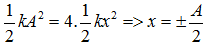 + Wđ = 3 Wt => W = Wđ +Wt = 4Wt => 

+ Tương tự, 

+ Thời gian ngắn nhất là khi vật đi thẳng từ 

Sử dụng thang thời gian : 

+ Tốc độ trung bình: vtb = S : tmin = 30.( √3   - 1) ≈ 21,96 cm/s.