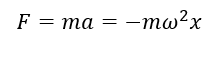 .

Hợp lực tác dụng lên vật theo định luật II Newton

Hay

So sánh với giả thuyết bài toán

Chu kì của dao động