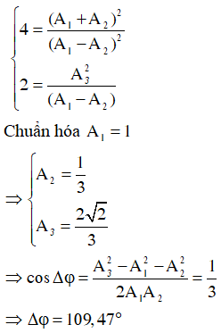 * Bình luận: Để nhanh chóng tìm được kết quả ta chuẩn hóa nhanh như sau:

 Lập tỉ số giữa 2 trong 3 phương trình trên ta được: 