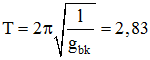 Thang máy đi xuống nhanh dần đều → gbk = g – a = 0,5g.

→ Chu kì dao động của con lắc s