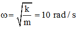 Tần số góc của dao động

Ta có

= 4cm