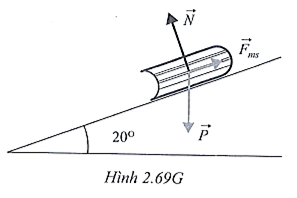 Lời giải

Các lực tác dụng lên sách gồm: Trọng lực, phản lực của mặt phẳng nghiêng, lực ma sát.

Quyển sách nằm yên nên: \[\overrightarrow P + \overrightarrow N + {\overrightarrow F _{ms}} = 0\]