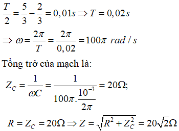 Một điện áp xoay chiều biến đổi theo thời gian theo hàm số cosin (ảnh 2)