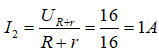 Khi mắc dòng điện 1 chiều 16V vào hai đầu đoạn mạch AB thu được I1 = 1A thì hộp X chứa L- r. Từ đó suy ra: