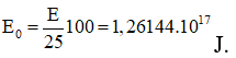 Năng lượng mà nhà máy tạo ra được trong 1 năm : E = Pt = 3,1536.106 J

Với hiệu suất 0,25 thì năng lượng thực tế nhà máy này thu được từ phản ưng phân hạch là

Số phản ứng phân hạch tương ứng

Khối lượng Urani tương ứng 

→ Vậy khối lượng nhiên liệu là 