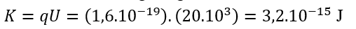 Động năng của electron khi đến anot bằng công của lực điện

   