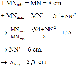 ü

+ Khi dây duỗi thẳng thì M, N chia dây làm 3 đoạn bằng nhau nên: AM = MN = NB = 8 cm.