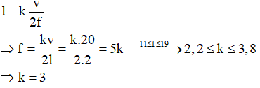 Số bó k = 3 suy ra số nút là k = k +1 = 4