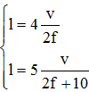 Ta có

→ Chiều dài dây l = 50cm