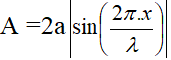 /span>

HD Giải:  AB =  λ/4 = 10

=>  λ = 40cm

AC = 5 =  λ/8

Biên độ sóng dừng tại 1 điểm cách nút bất kỳ 1 đoạn x là :

Biên độ của điểm B là 2a và C là:

Suy ra  thời gian ngắn nhất giữa hai lần mà li độ dao động của phần tử tại B bằng biên độ dao động của phần tử tại C là T/4 = 0,2 => T = 0,8s

λ = vT => v = 50cm/s = 0,5m/s