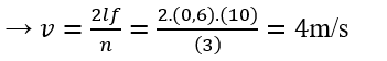 Trên dây có sóng dừng với 3 bụng sóng →n=3