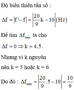 Lúc đầu một đầu cố định một đầu tự do thì trên dây có sóng dừng với tần số f