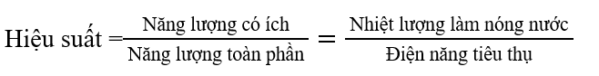 Đáp án: 210 s.

Khối lượng nước:  \(m = 20\;{\rm{kg}}.\)

Nhiệt lượng cần thiết để làm tăng nhiệt độ (từ 20 độ lên 70 độ, tức là tăng 50 độ) cho nước:

\(Q = mc.\Delta T = (20\;{\rm{kg}})(4200\;{\rm{J}}/({\rm{kg}}.{\rm{K}}))(50\;{\rm{K}}) = 4,2 \cdot {10^6}\;{\rm{J}}.\)

\( = \frac{Q}{{\mathcal{P}t}} \to t = \frac{Q}{{{\rm{ Hieu suat }} \times \mathcal{P}}}{\rm{. }}\) Thay số:  \( \to t = \frac{{{{42.10}^5}\;{\rm{J}}}}{{0,800\left( {25,{{0.10}^3}\;{\rm{W}}} \right)}} = 210\;{\rm{s}}.\)