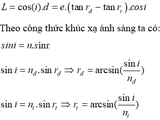 Phương pháp: Sử dụng công thức tính độ rộng dải quang phổ qua bản mặt song song

Cách giải:

 Công thức tính độ rộng quang phổ qua bản mặt song song là: 

Thay số từ đề bài ta tìm được bề rộng quang phổ là L = 0,0146cm