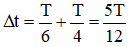 + Ban đầu vật đi qua vị trí x = +0,5A theo chiều dương.

+ Vận tốc của vật có giá trị cực đại khi vật đi qua vị trí cân bằng.

 Biểu diễn các vị trí này trên đường tròn, ta thu được: