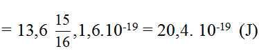 /span>

rm = m2r0;  rn = n2r0 ( với r0 bán kính Bo)

Bước sóng nhỏ nhất ng tử hidro có thể phát ra: