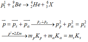 * Phương trình phản ứng hạt nhân:

 

* Theo định luật bảo toàn và chuyển hóa năng lượng ta có