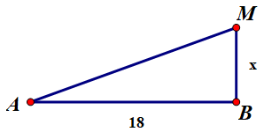 M cực đại nên

M gần B nhất nên k phải max.

Ta có

Vì k max nên  = 3. Suy ra MA-MB=15. Lại có

 

Vậy x = 3,3 thỏa mãn đề bài