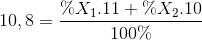 Trả lời:

%X1 + %X2= 100 % 

=> %X1 = 80% ; %X2 = 20%