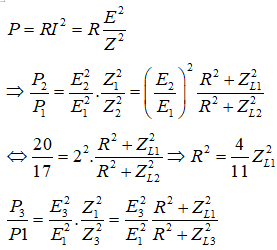 Ta có: E = ωΦ = 2πfΦ = 2π.np.Φ => E tỉ lệ thuận với n.

ZL = ωL = 2πf.L = 2π.np.L => E tỉ lệ thuận với n.