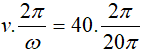 HD Giải:  λ = vT =  = 4m

u =  4cos(20 πt -  ) = 4cos (20 πt -  )