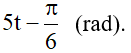 Ta có, phương trình tổng quát: x = Acos(ωt + φ)

ứng với phương trình đề bài cho:

 

=> Biên độ của dao động: A = 2 (cm)

=> Pha ban đầu của dao động:

Pha ở thời điểm t của dao động: