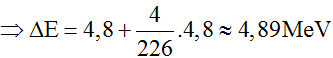 Phương pháp:  Định luật bảo toàn năng lượng và bảo toàn động lượng trong phản ứng hát nhân

Cách giải :

Phương trình phản ứng

 

Áp dụng định luật bảo toàn năng lượng toàn phần và định luật bảo toàn động lượng ta có

 

 

 

 