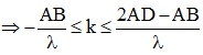 Số đường hyperbol cực đại cắt MN bằng số điểm cực đại trên CD

Ta có : AM – BM  = AC – BC = 7 cm.

Và AC + BC = AB = 13 cm → AC = 10 cm

Kết hợp với

Và DB = AB – AD → AD = 11,08 cm.

 Xét một điểm bất kỳ trên AB, điều kiện để điểm đó cực đại là:

Số điểm cực đại trên AC:

→ có 16 điểm cực đại

Số điểm cực đại trên AD

→ có 18 điểm cực đại

Vậy trên CD có 18 – 16 = 2 cực đại, suy ra có 2 đường hyperbol cực đại cắt MN