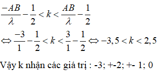 ta có hình vẽ

Vì hai nguồn dao động ngược pha nên ta áp dụng điều kiện để 1 điểm trong miền giao thoa dao động cực đại là:  

Vì Q dao động cực đại nên điểm Q nằm trên các đường hyperbol cực đại trong miền giao thoa.

 Áp dụng công thức tính số dao động cực đại trong đoạn AB:

Từ điều kiện Q dao động cực đại, khi Q xa nhất ứng với k = 0, thay số vào ta được :

Khi Q gần nhất ứng với k = 2 (hoặc k = -3, tùy theo bạn chọn đâu là chiều dương), thay số vào ta được:

Khi Q gần nhất ứng với k = 2 (hoặc k = -3, tùy theo bạn chọn đâu là chiều dương), thay số vào ta được: