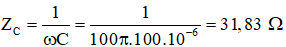 Dung kháng của tụ điện: 