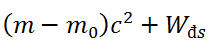 Đáp án:     B

Ta có [(mA + mB) – (mC + mD)].c2  = (KC + KD) – (KA + KB)

↔ (m0 – m).c2 = Wđs – Wđ cung cấp → Wđ cung cấp =   

          