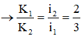 .

Ta có: xS1 = K1.i1; xS2 = K2.i2

Vân sáng trùng màu với vân sáng trung tâm là những vân sáng thoả mãn:

Vân sáng gần nhất cùng màu với vân sáng trung tâm ứng với K1 = 2; K2 = 3.

Khi đó: xS1 = 2i1 = 2.0,3 = 0,6(mm)