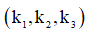 Ta có: 0,4k1 = 0,48k2 = 0,6k3  

BCNN(10, 12, 15) = 60

→  Các cặp trùng nhau:

  = (0,0,0);(6,5,4);(12,10,8);(18,15,12);(24,20,16);…

Nếu thực hiện lần lượt giao thoa với từng bức xạ, với λ1 không tính M, N thì có 23 vân sáng

Chứng tỏ tại N là vân trung tâm (0, 0, 0), tại M là vân trùng (24, 20, 16)

→  y = 20 – 1 = 19, z = 16 – 1 = 15