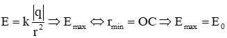 Độ lớn cường độ điện trường đo được ở máy thu M:

Công thức tính quãng đường đi được của vật rơi tự do sau thời gian t là: 

Khoảng thời gian và quãng đường điện tích điểm đi được từ khi thả điện tích đến khi máy thu M có số chỉ cực đại là 

Khoảng thời gian và quãng đường điện tích điểm đi được từ khi máy thu M có số chỉ cực đại đến khi máy thu M có số chỉ không đổi là: 

Theo bài ra ta có:

Cường độ điện trường tại A và B (số đo đầu và cuối của máy thu):