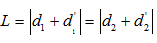 .

Gọi vị trí 1 ứng với   vị trí 1 ứng với 

Ta có:  (1)

 (2)

Vì L = const và do tính đối xứng của d, d’ trong công thức    nên có thể chọn 

Vì vật thật, ảnh thật nên d, d’ > 0; k < 0. Do đó:

 (1)

(2)

Từ (1’) và (2’): 

Từ 