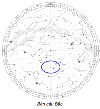 Trả lời:

- Chòm sao Gấu Lớn còn được gọi là chòm sao Cán Gáo Lớn. Chòm sao này thường xuất hiện trên đỉnh đầu người quan sát vào mùa xuân và do đó rất dễ quan sát, ở gần chân trời cực Bắc vào mùa thu, ở phía cao trên thiên cầu và lệch về phía Đông Bắc trên bầu trời vào mùa đông và ở phía cao trên thiên cầu và lệch về phía Tây Bắc vào mùa hè. Bảy ngôi sao chính của chòm Gấu Lớn lần lượt có tên là alpha, beta, gamma, delta, epsilon, zeta và eta    

- Chòm sao Gấu Bé còn được gọi là chòm Cán Gáo Bé. Chòm sao này có phương phụ thuộc vào từng thời điểm quan sát trong đêm và từng đêm trong năm. Đầu Cán Gáo Bé chính là sao Bắc Cực. Tên gọi của bảy ngôi sao trong chòm sao Gấu Bé cũng tương tự như chòm sao Gấu Lớn.    

- Chòm sao Thiên Hậu được tạo thành từ 5 ngôi sao trên bầu trời phương Bắc, có dạng chữ W hay chữ M, nằm đối diện với chòm sao Gấu Lớn qua chòm sao Gấu Bé. Trong đêm, chòm Thiên Hậu nằm thấp về phía Bắc – Tây Bắc vào mùa xuân, nằm thấp về phía Bắc – Đông Bắc vào mùa hè, gần với thiên đỉnh vào mùa thu và nằm cao về phía Bắc – Đông Bắc vào mùa đông. Năm ngôi sao chính của chòm Thiên Hậu