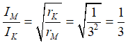 Các electron chuyển động tròn dưới tác dụng của lực Culong

Khi ta coi chuyển động của electron giống như một dòng điện tròn thì cường độ dòng điện tròn được tính theo công thức 

Do đó ta có tỉ số cường độ dòng điện khi electron chuyển động trên quỹ đạo dừng M (n = 1)và K(n = 1) là 