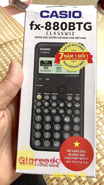 Giảm giá [Chính Hãng BITEX] Casio FX-880BTG-BK Bảo hành điện tử 7 năm. Sản phẩm đóng gói cẩn thận . Chất lượng chưa test nên chưa đánh. 