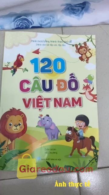 Giảm giá [Mã 5%] Sách 120 câu đố Việt Nam (dành cho bé tập nói - tập đọc minh họa theo chủ đề). . 