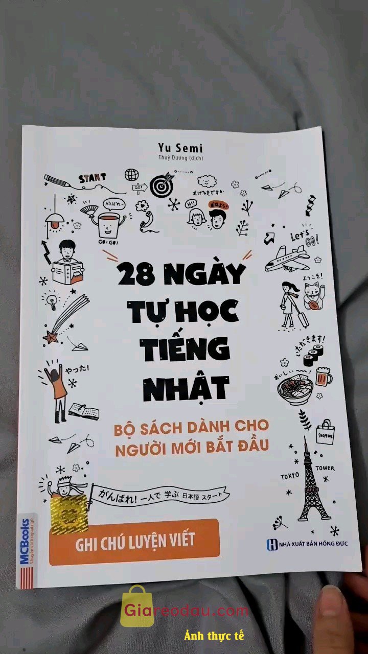 Giảm giá Sách 28 Ngày Tự Học Tiếng Nhật - Ghi Chú Luyện Viết - Dành Cho Người Mới Bắt Đầu. Sách in rõ nét nội dung rõ ràng ko bị mờ hay in hỏng.Lần này chắc là lần thứ n mua. 