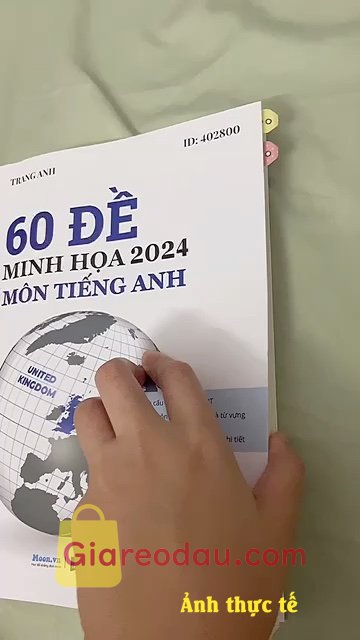 Giảm giá [Mã 26%] Sách 60 đề minh họa 2024 môn Tiếng Anh. . 
