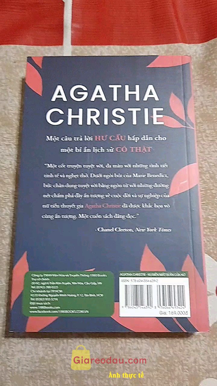 Giảm giá [Mã 50%] Sách Agatha Christie Vụ Biến Mất Bí Ẩn Của Nữ Hoàng Trinh Thám. Sách giao hàng hỏa tốc lên đến rất nhanh.Người giao hàng nhiệt. 