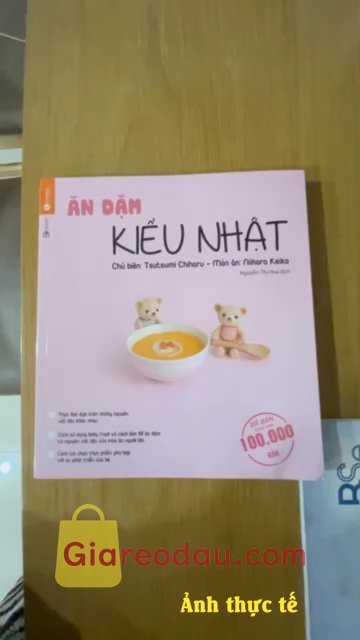 Giảm giá [Mã 28%] Sách Ăn dặm kiểu Nhật (Có thực đơn ăn dặm kèm nội dung). Đóng gói cẩn thận, giao hàng nhanh. Hi vọng sách sẽ hữu ích cho mẹ bỉm tập đầu như. 