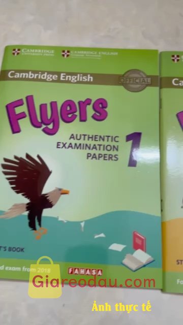 Giảm giá [Mã 10%] Sách Cambridge English Flyers 1 for Revised Exam from 2018 Student's Book. Sách đẹp. Giao hàng nhanh. Mình mua cho con gái học lớp 5 vì muốn bé. 