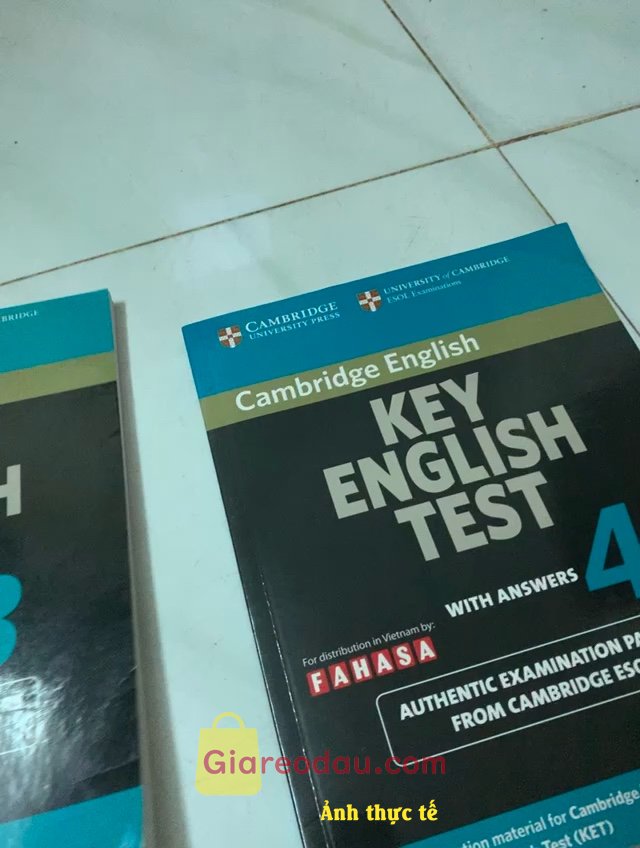 Giảm giá Sách Cambridge Key English Test (KET) 6. Hình ảnh mang tính chất minh hoạ, nhưng sản phẩm rất ổn, sách không. 