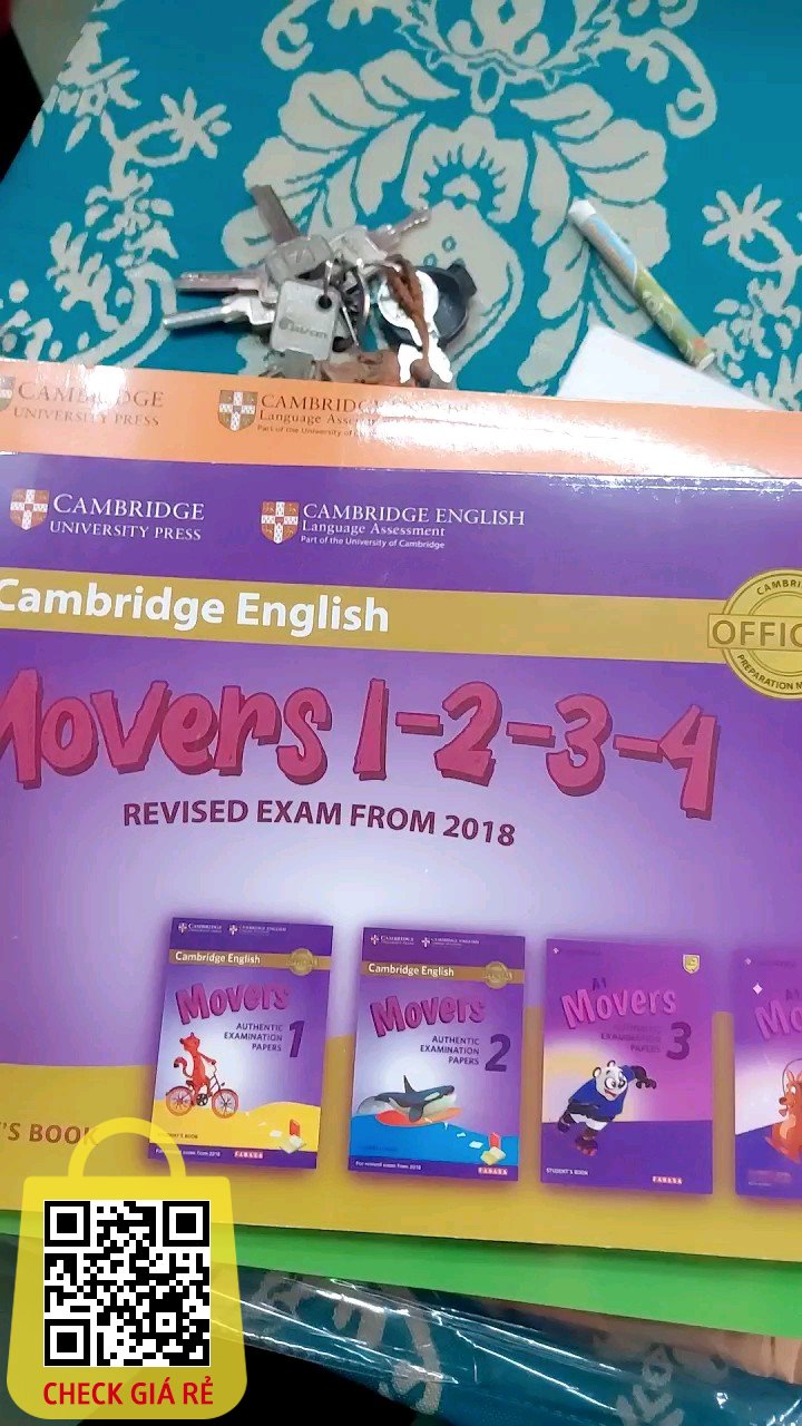 Giảm giá Sách Cambridge Movers in gộp 1234. sản phẩm đẹp, nội dung hay, giá thành tiết kiệm, giấy in đẹp. 