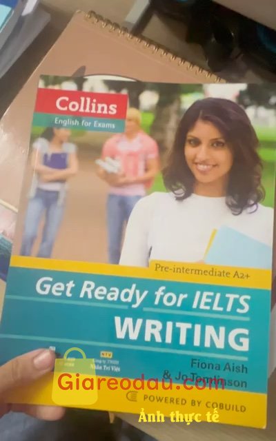Giảm giá [Mã 24%] Sách Collins Get Ready For IELTS Writing (Pre Intermediate A2+). Bìa đẹp, sách cầm chắc tay. K quá dày nên phù hợp cho bạn nào muốn. 